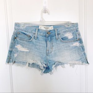 A&F Light Blue Jean Shorts